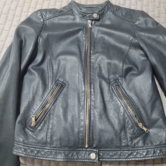 Massimo Dutti Natural Leather Woman M/ black Jackets - Picture 9 of 16